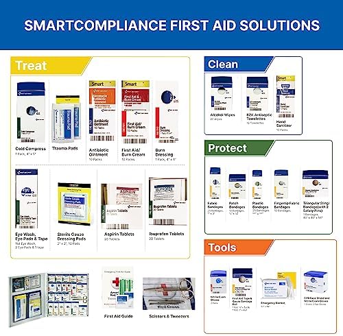 SmartCompliance 50-Person ANSI Class A+ First Aid Cabinet