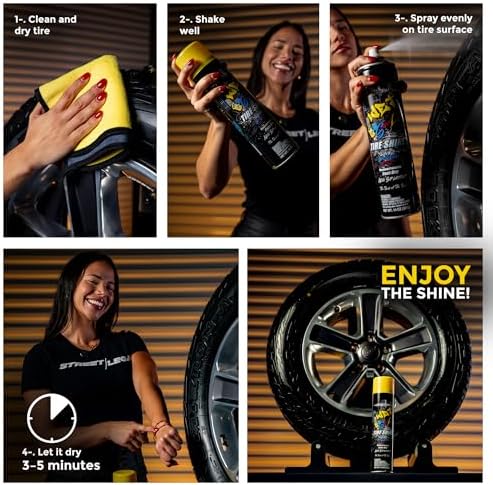 Ultimate Wet Tire Shine Aerosol Spray, 14 oz, Pack of 2