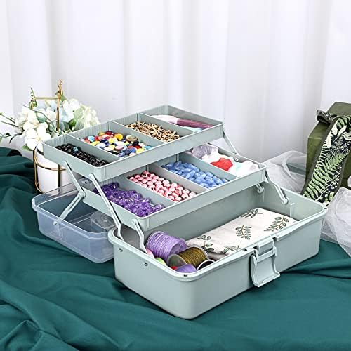 3-Layer Plastic Dividing Storage Box Craft Organizer and Storage