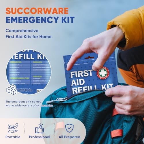 90 Pieces First Aid Refill Kit - Wound Care Kit Includes Bandages for Home, Travel, Hiking - Portable Replacement Kit for First Aid Medical Supplies（2 Set）