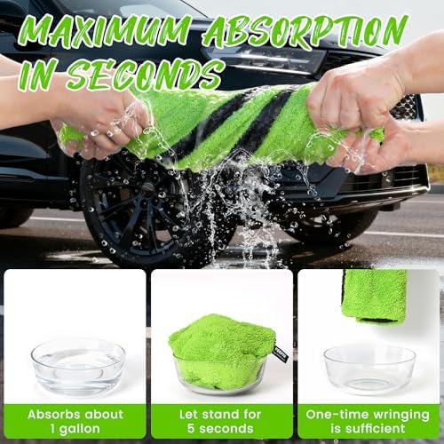 1400GSM Microfiber Car Drying Towel Detailing Extra Large 48"x24"
