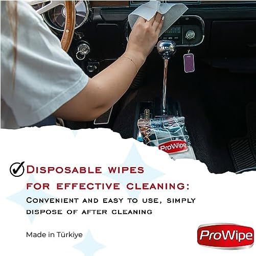 Car Cleaning Wipes - Car Interior Cleaner, Dashboard Cleaner, 2x40-80 Count, Residue-Free Wipes for Interior Surfaces, From Dashboard to Leather Seats, Must Have Accessories
