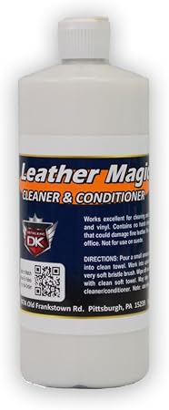 Detail King Leather Magic Cleaner & Conditioner - 32 Oz - Scrubs & Restores Leather Surfaces