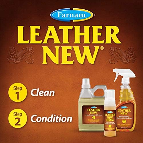 Leather New Easy-Polishing Glycerine Saddle & Leather Cleaner, 32 oz
