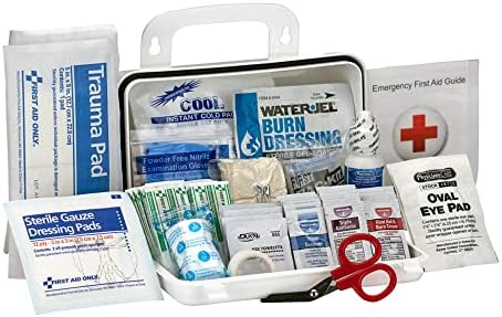 90754 Bulk ANSI A 10-Person Emergency First Aid Kit for Home, Work, and Travel, 71 Pieces