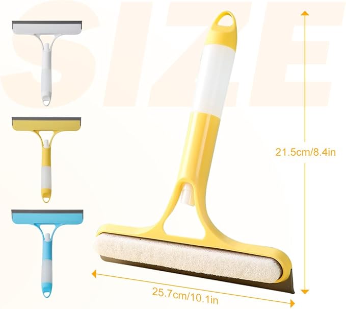 3 in 1 Window Cleaning Scraper, 3 in 1 Squeegee for Window Cleaning, All Purpose Window Cleaner Tool for Windows, All-Purpose Window Cleaner Tools (White)