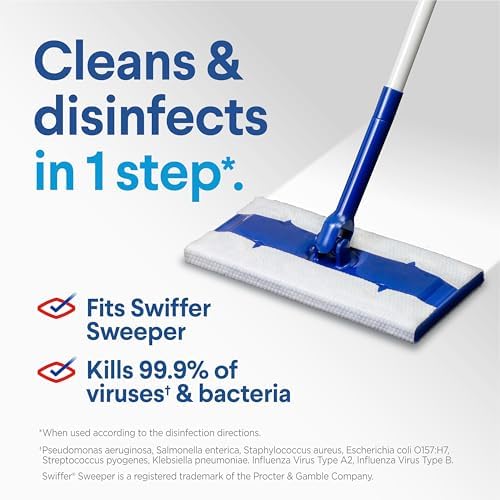 Disinfecting Wet Mopping Cloths, Rain Clean, 24 Ct., 2 Pack