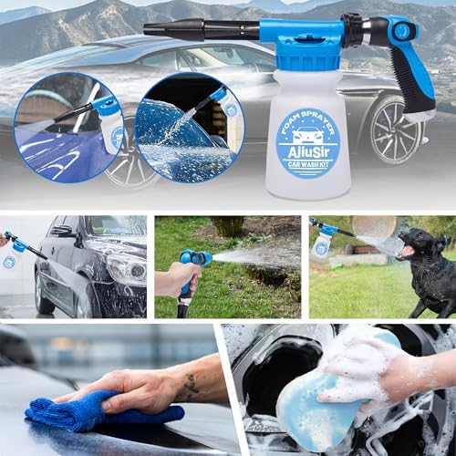 Car Wash Foam Gun Sprayer,Foam Connon for Garden Hose,Cleaning Kit