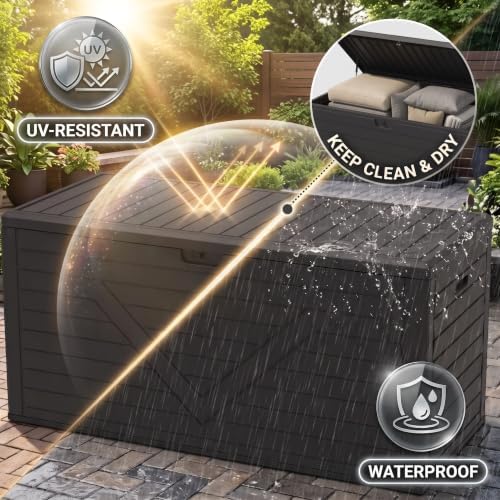 69.7'' Extra Long Outdoor Storage Box, Waterproof & Lockable Deck Box