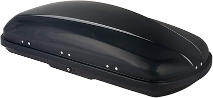 TUFFIOM 13.4 cu.ft. Rooftop Cargo Box w/Keys, Hard Shell Waterproof Travel Roof Storage Cargo Carrier Luggage Rack, 61" 