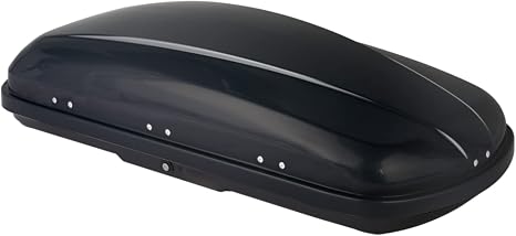 TUFFIOM 13.4 cu.ft. Rooftop Cargo Box w/Keys, Hard Shell Waterproof Travel Roof Storage Cargo Carrier Luggage Rack, 61" 