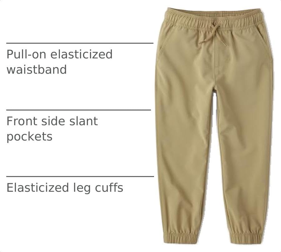Boys' Quick Dry Pull on Jogger Pants