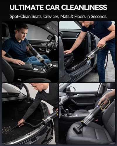 Handheld Car Vacuum Cleaner 23000Pa Rechargeable for Car Home Office