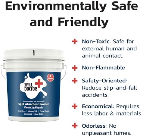 Absorbent Powder for Liquid Spills - 1 Gallon
