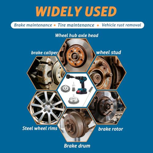 Wheel Hub Cleaning Tool – Rust Removal for Brake Rotors & Stud
