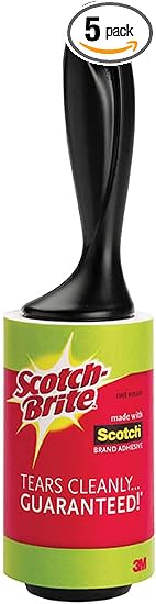 Scotch Brite Value Pack Lint Roller 80 Sheets (Pack of 5)