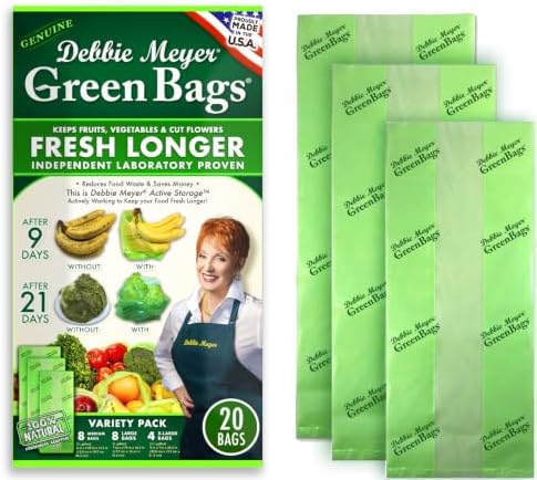 GreenBags, 20-Pack (8M, 8L, 4XL), Reusable Food Storage Bags