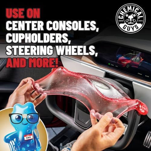 Sticky Icky Car Cleaning Gel, Strawberry, 3.5 oz - 4 Pack