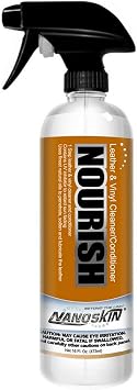 Nanoskin NOURISH One Step Leather Cleaner & Conditioner 16 Oz. – Revitalizes All Types of Leather: Furniture, Auto Inter
