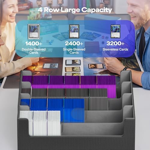 Trading Card Storage Box Holds 3200+ Cards, Bulk Card Storage