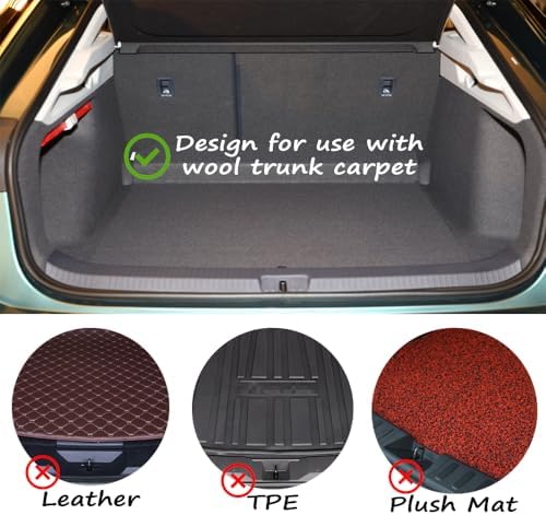 Car Trunk Organizer Blocks, 4 Pack Hook & Loop Cargo Dividers