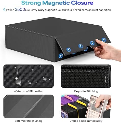 Trading Card Storage Box Holds 3200+ Cards, Bulk Card Storage