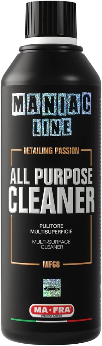 MANIAC LINE MAFRA Car Detailing Line, All Purpose Cleaner, 16.9 oz, Concentrated Multi-Surface Cleaner for Mats, Carpets