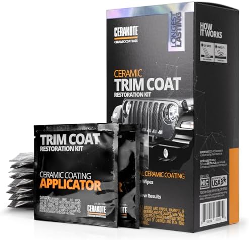 Ceramic Trim Coat Kit - Quick Plastic Trim Restorer - Ceramic Coating Guaranteed Restoration to Last Over 200 Washes – A Ceramic Coating, Not a Dressing