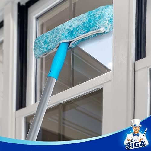 Window Squeegee Extension Pole, 4 Pieces Aluminum Pole, 54.3 inch