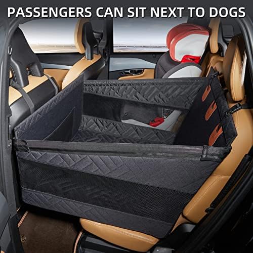 Large Dog Car Seat,Back Seat Extender for Dogs,Hard Bottom Seat Cover