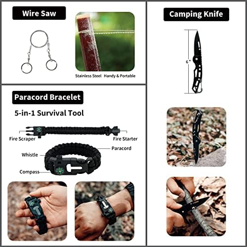 Survival First Aid Kit for Hiking, Backpacking