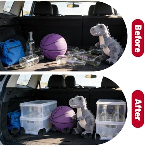 Car Trunk Organizer Blocks with Foam Padded,Dividers Hold Cargo in Place