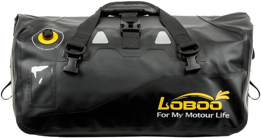 Loboo BWB40P02 Upgraded Edition, 40L Motorcycle Travel Luggage Bag, Retractable Motorcycle Tail Bag, Hiking Travel Luggage