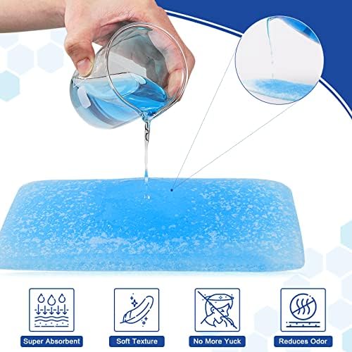 150 PCS Bedside Commode Absorbent Pads for Adult Toilet Chair Bucket