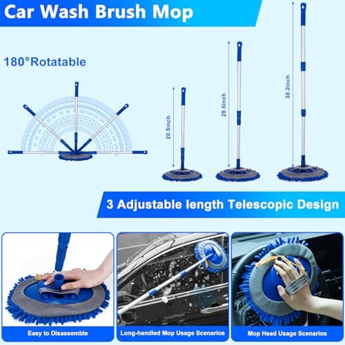 Car Wash Kit with Foam Gun, Complete Car Detailing Kit 40 PCS