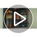 Clear Stackable Storage Drawers, 2 Pack Wide Plastic Organizers
