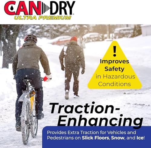 Can Dry Ultra Premium All Purpose Absorbent Granules, 25lbs - Spill Cleanup & Odor Control - Diatomaceous Earth & Montmorillonite Clay - Home, Garage, Industrial & Automotive Use