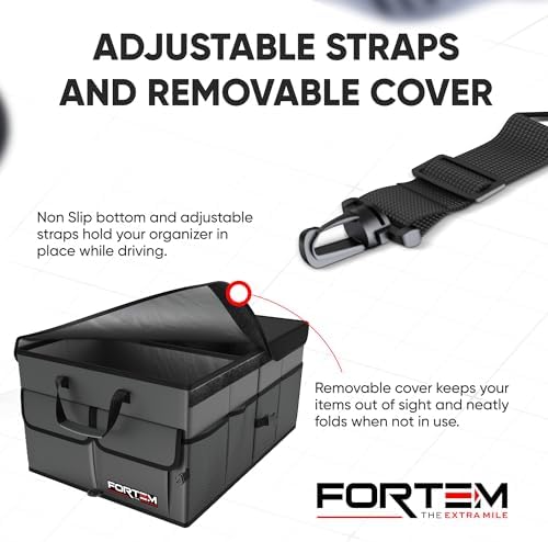 Trunk Organizer - Foldable Car Organizer & Storage for SUVs & Trucks
