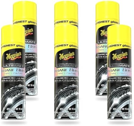 Ultimate Insane Shine Tire Coating, 15 Oz Aerosol Spray, 6 Pack