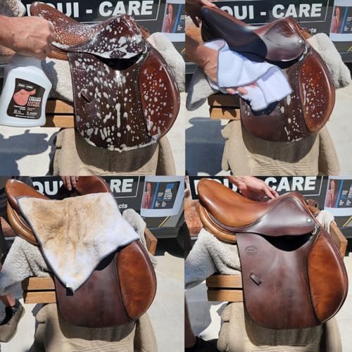 Clean & Care Leather Cleaner. Powerful Leather Cleaner Designed to Remove Dirt, Grime from Your Leather Goods. Perfect for Saddles, Boots, Belts and Leather tack.