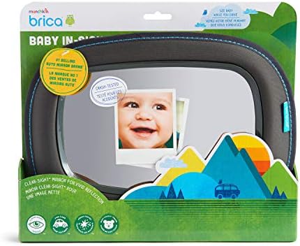 Baby Car Mirror for Rear Facing Car Seats, Dark Grey