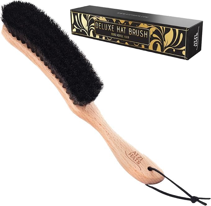 Hat Brush Clothes Brush for Suits Lint Brush Felt Cowboy Hat Cleaner Suit Brush Laundress Lint Roller Wool Cashmere Velvet Furniture Pet Hair Cleaning Kit 100% Horsehair Bristle - 20 Pack