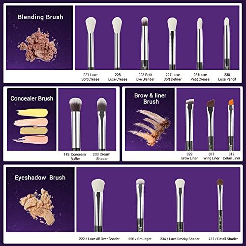 Eye Makeup Brushes Set Professional for Eyeshadow Eyeliner Brow T177