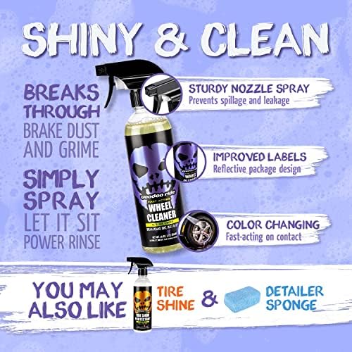 Voodoo Ride ® VR-1014 Wheel Cleaner with Iron Remover Fast-Acting 16oz