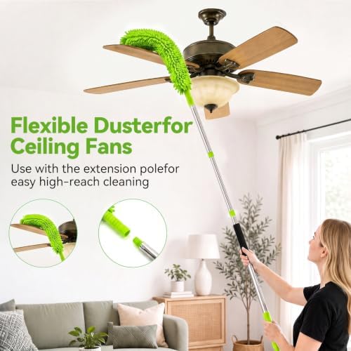 62" Car Wash Brush with Long Handle, 6Pcs Car Wash Kit Exterior