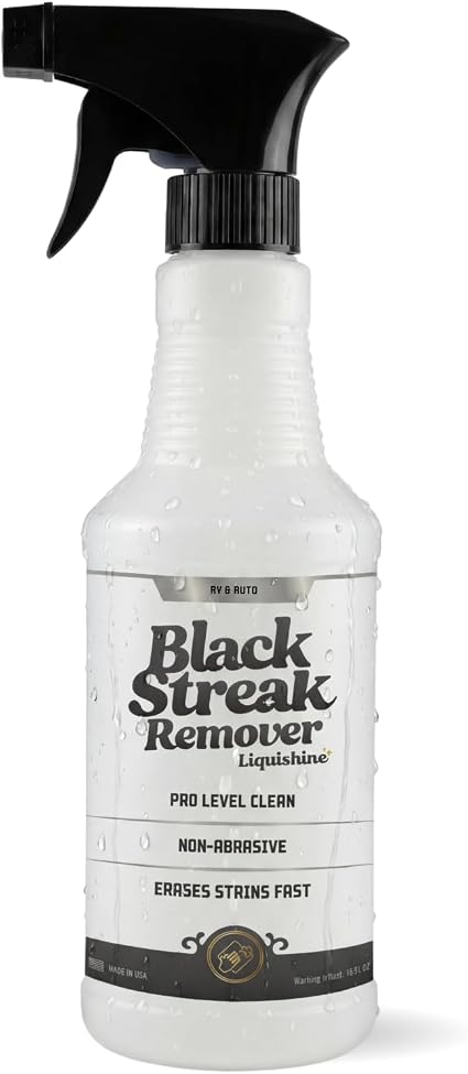 Black Streak Remover RV Cleaner, Removes RV Black Streaks from Sidewalls, Exterior Spray for Fiberglass & Painted Surfac