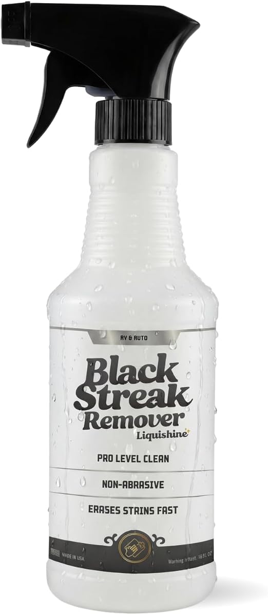 Black Streak Remover RV Cleaner, Removes RV Black Streaks from Sidewalls, Exterior Spray for Fiberglass & Painted Surfac
