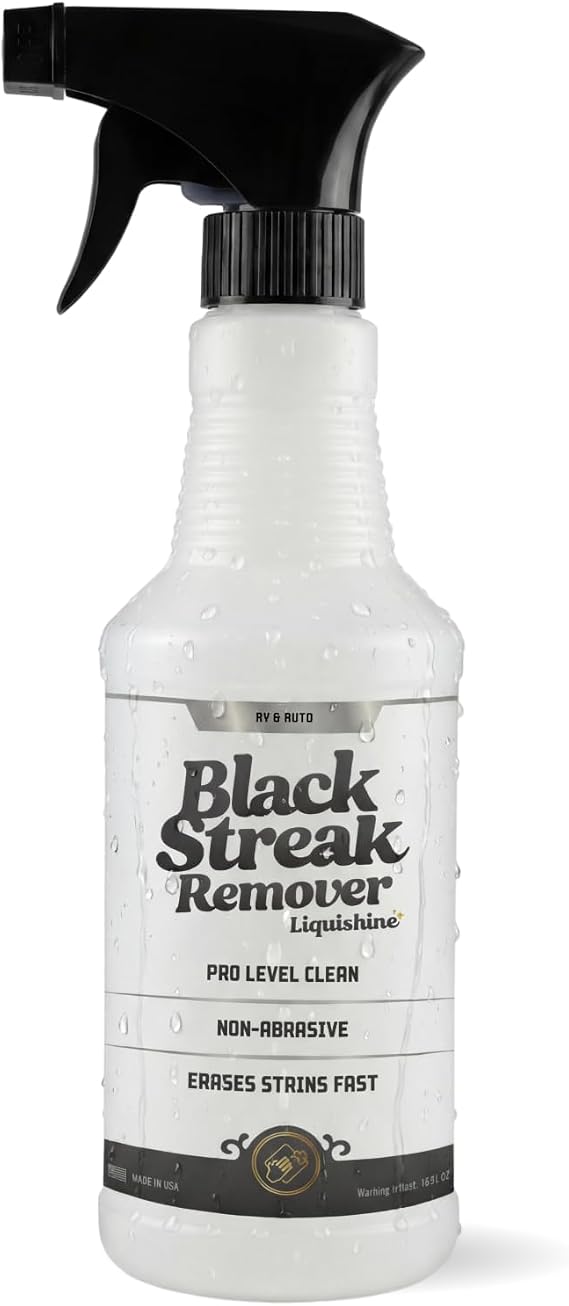 Black Streak Remover RV Cleaner, Removes RV Black Streaks from Sidewalls, Exterior Spray for Fiberglass & Painted Surfac