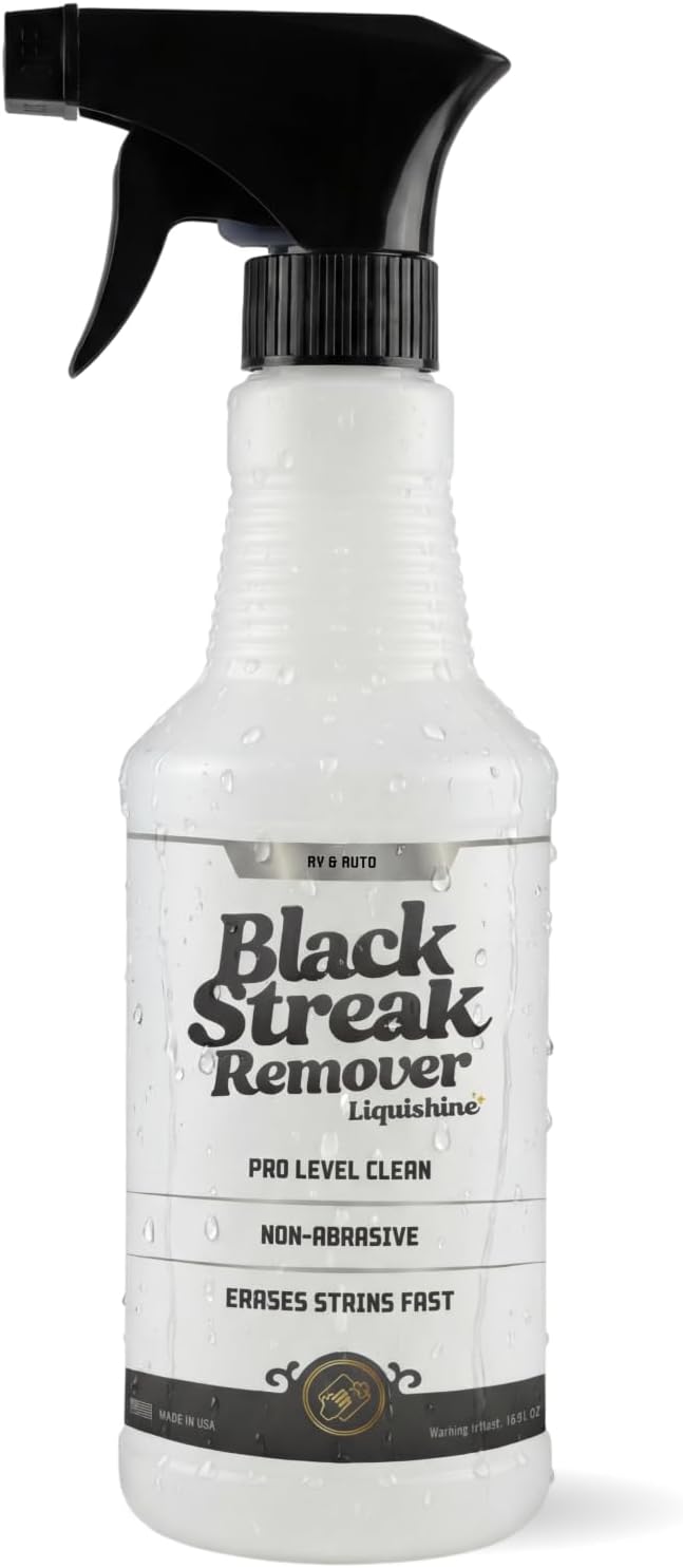 Black Streak Remover RV Cleaner, Removes RV Black Streaks from Sidewalls, Exterior Spray for Fiberglass & Painted Surfac