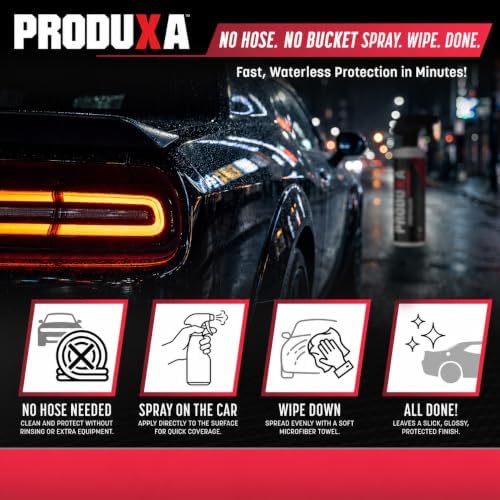 Waterless Car Wash & Wax, Hydrophobic Quick Detailer, Sealant, 16oz